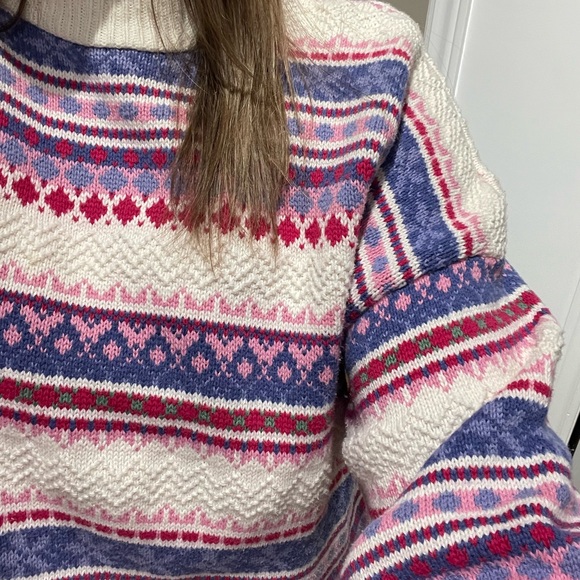 Colorful Knit Patterned Sweater 💘 - Picture 2 of 2